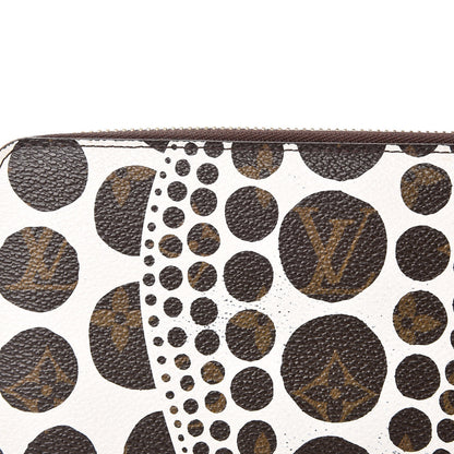 Louis Vuitton Monogram Kusama Pumpkin Dots Zippy Wallet White 9 of 14