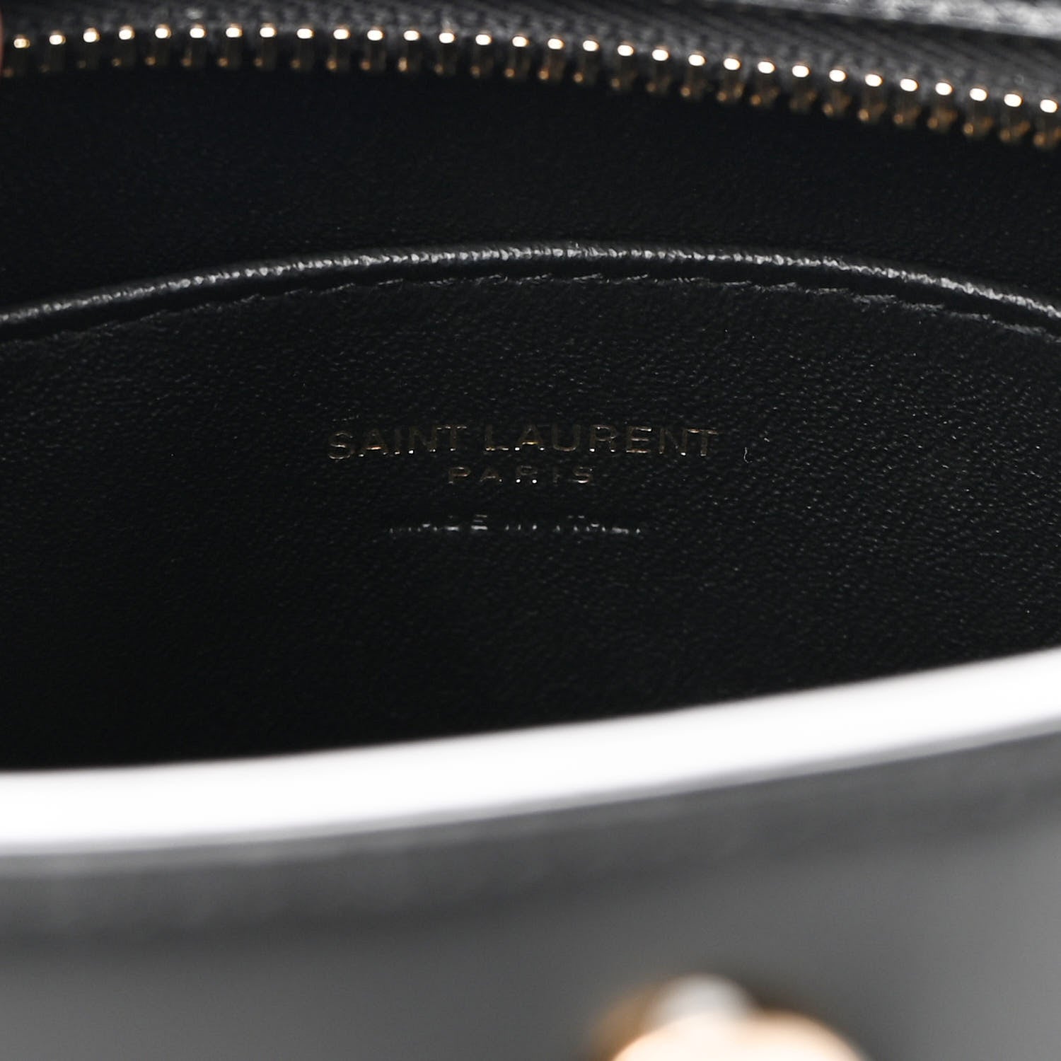 Saint Laurent Calfskin Monogram Baby Cabas Black 6 of 8
