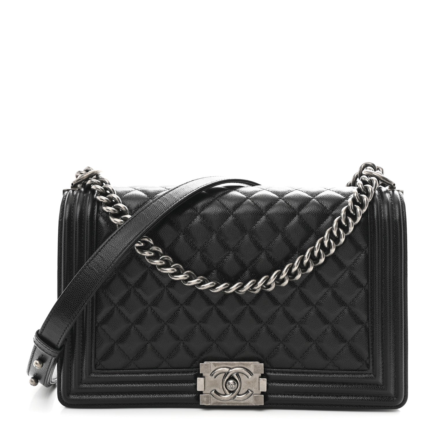 Chanel Caviar Quilted New Medium Boy Flap Black 1 of 10
