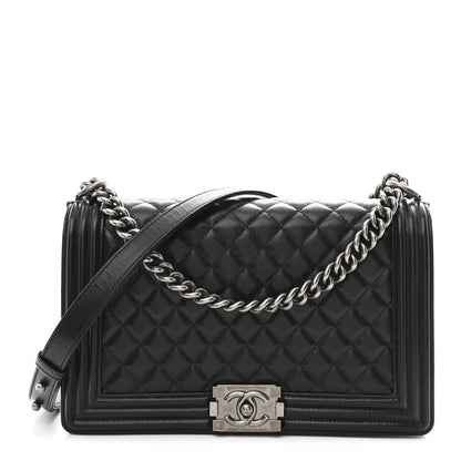 Chanel Caviar Quilted New Medium Boy Flap Black 1 of 10