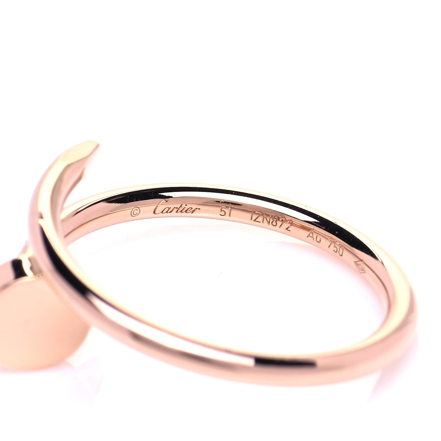 18K Pink Gold Small Juste Un Clou Ring 51 5.75