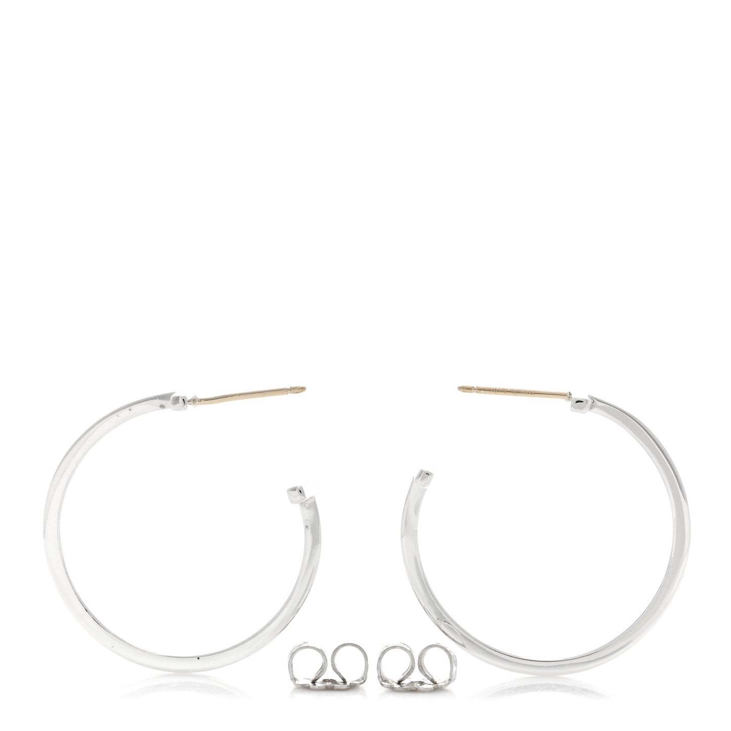 Sterling Silver Small T Wire Hoop Earrings