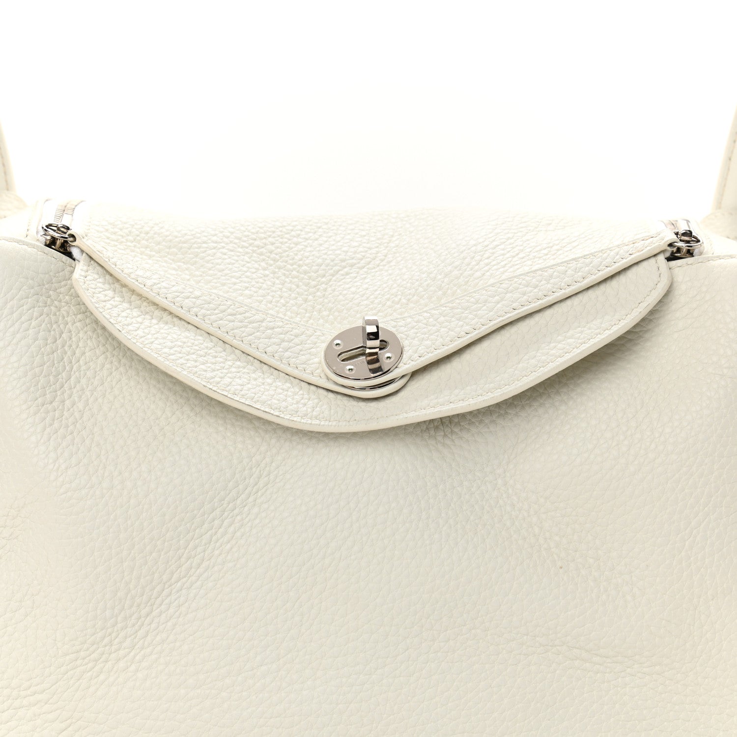 Hermes Taurillon Clemence Lindy 30 White 8 of 12