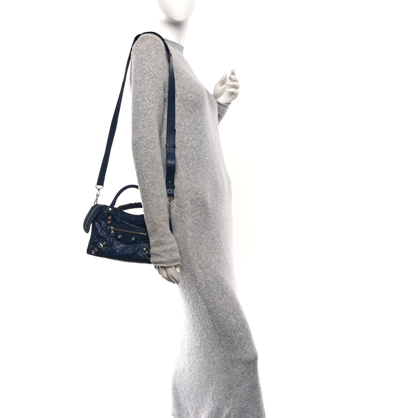 Agneau Giant 12 Silver Hardware Mini City Bleu Roi