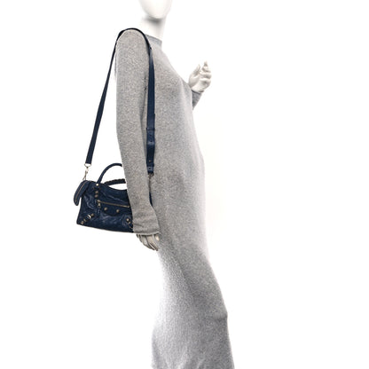 Balenciaga Agneau Giant 12 Silver Hardware Mini City Bleu Roi 2 of 10