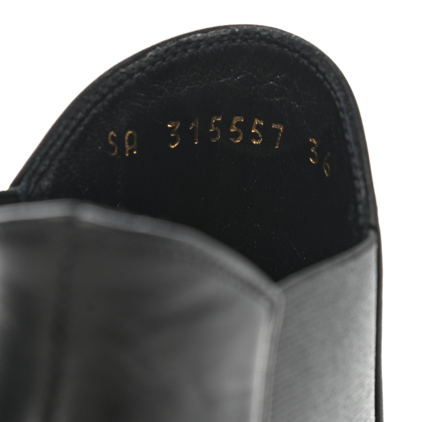 Calfskin Classic Paris Ela 110 Ankle Boots 36 Black