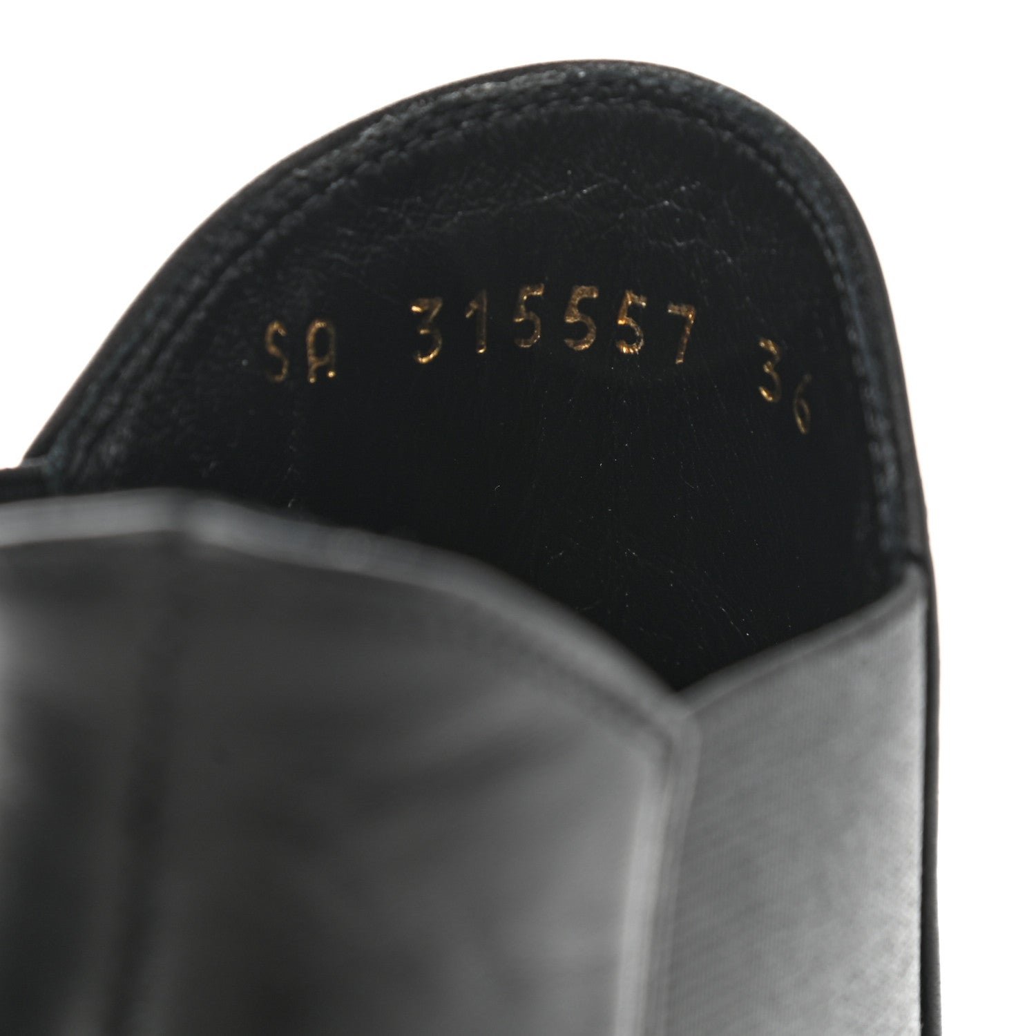 Saint Laurent Calfskin Classic Paris Ela 110 Ankle Boots 36 Black 8 of 9