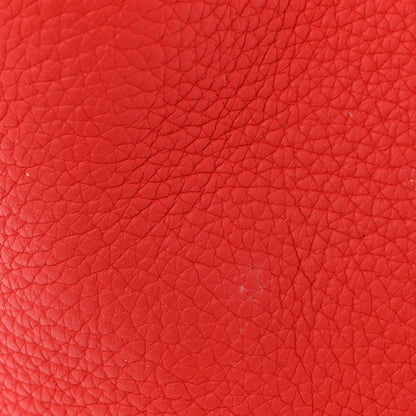 Hermes Taurillon Clemence Swift Eclat Picotin Lock 22 MM Rouge Tomate Rose Eglantine 10 of 13
