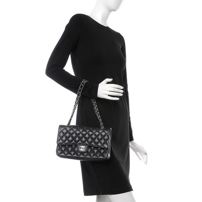 Chanel Caviar Quilted Medium Double Flap Black 3 of 8