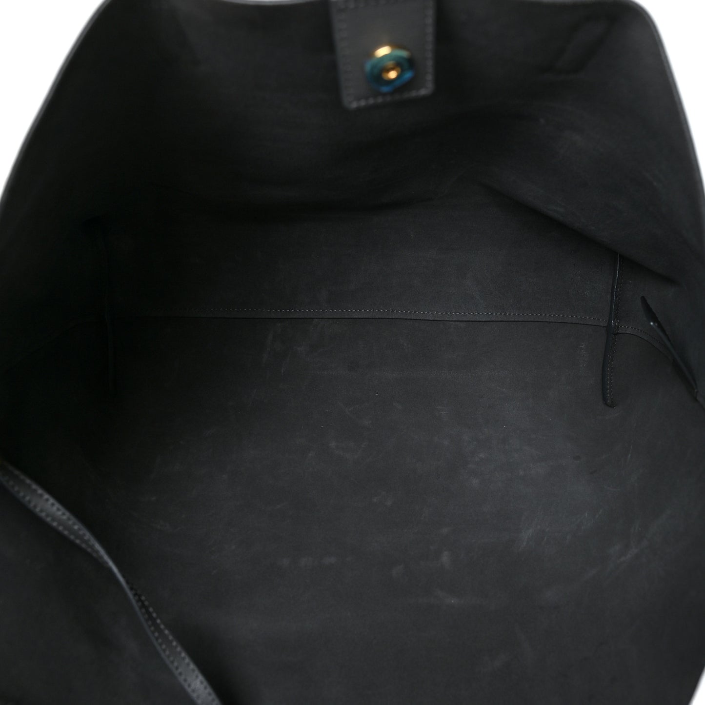 Calfskin Large Shopping Tote Dark Grey
