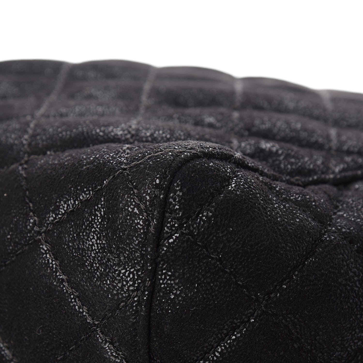Stella McCartney Shaggy Deer Quilted Falabella Shopper Tote Black 11 of 12