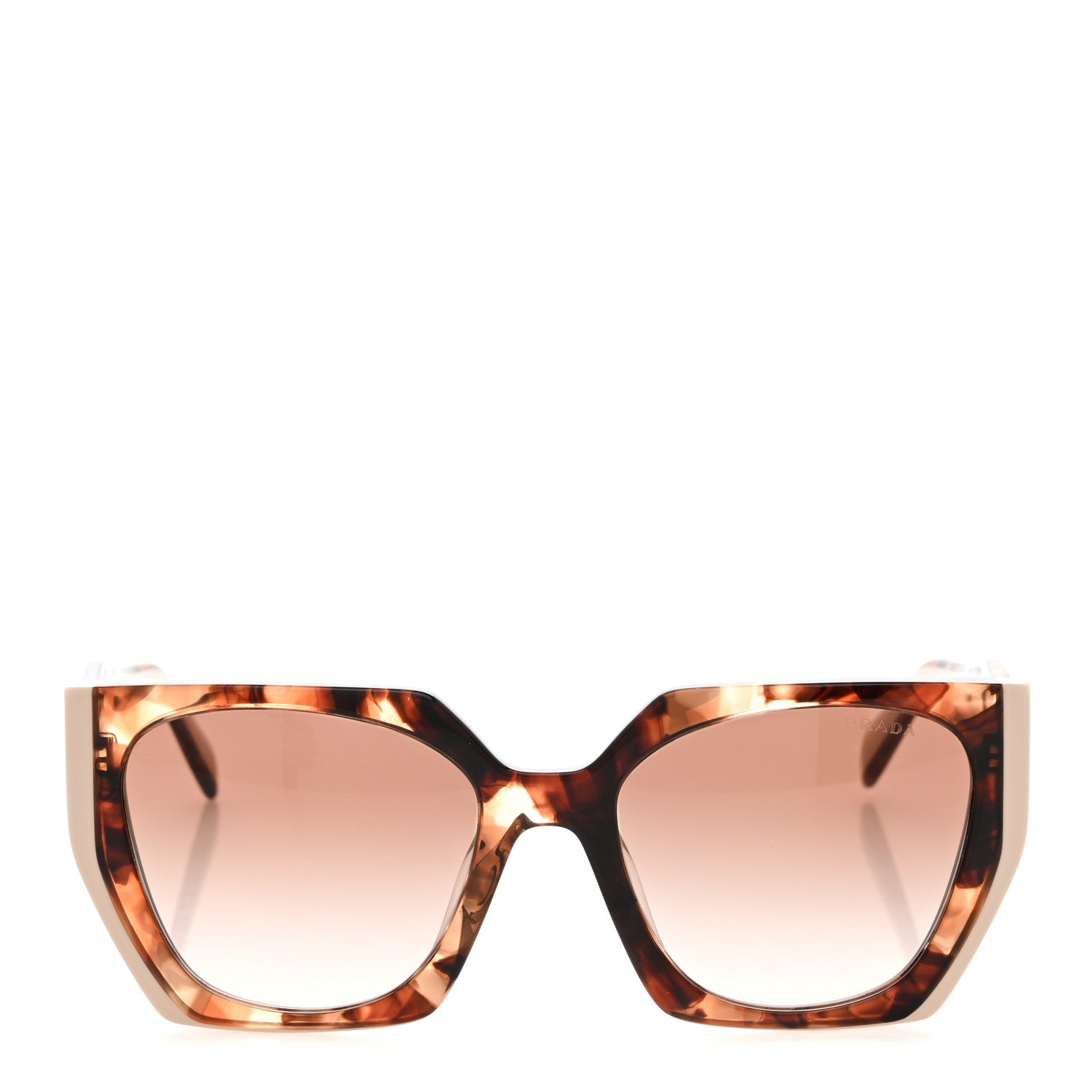Prada Acetate Sunglasses SPR 15W Tortoise Caramel Powder 2 of 8