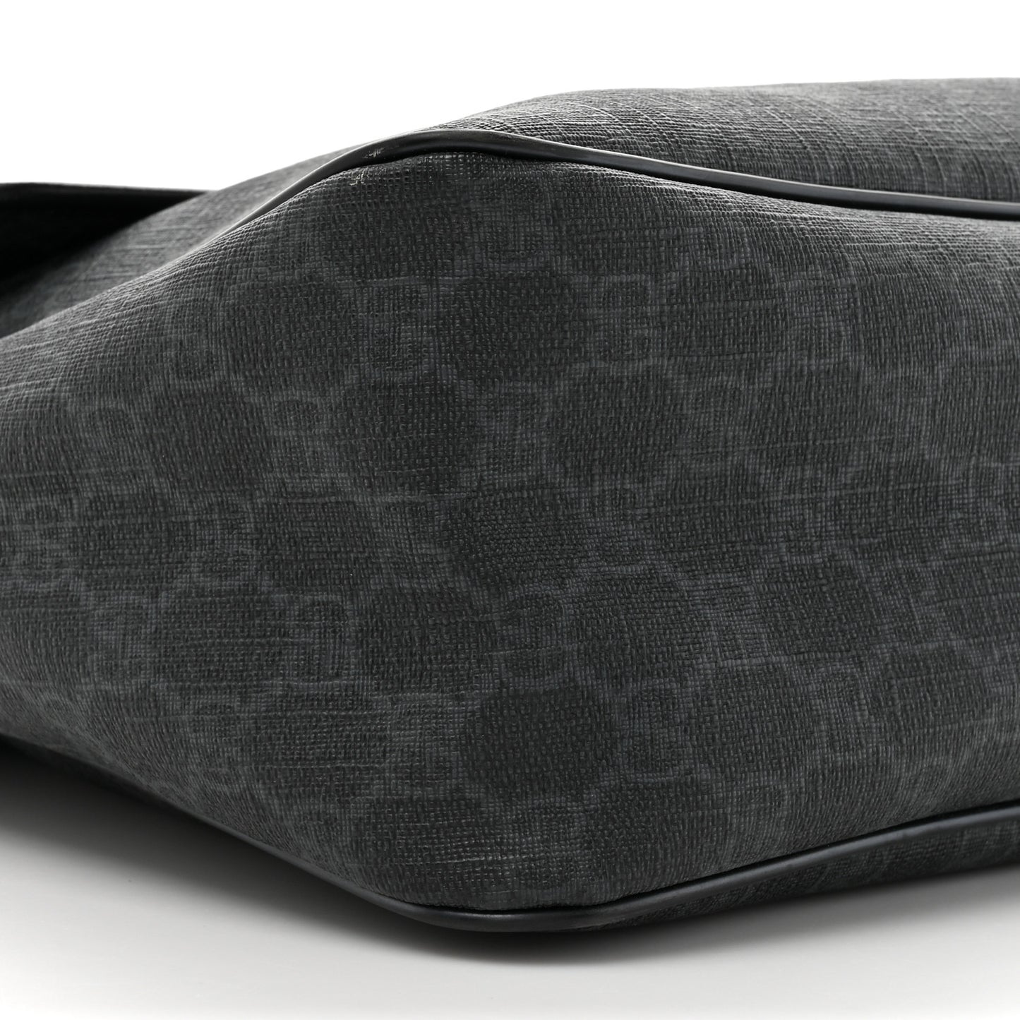 GG Plus Monogram Medium Flap Messenger Bag Black