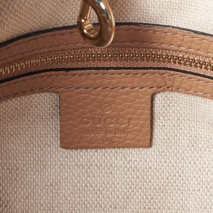 Gucci Pebbled Calfskin Medium Soho Chain Shoulder Bag Rose Beige 7 of 10