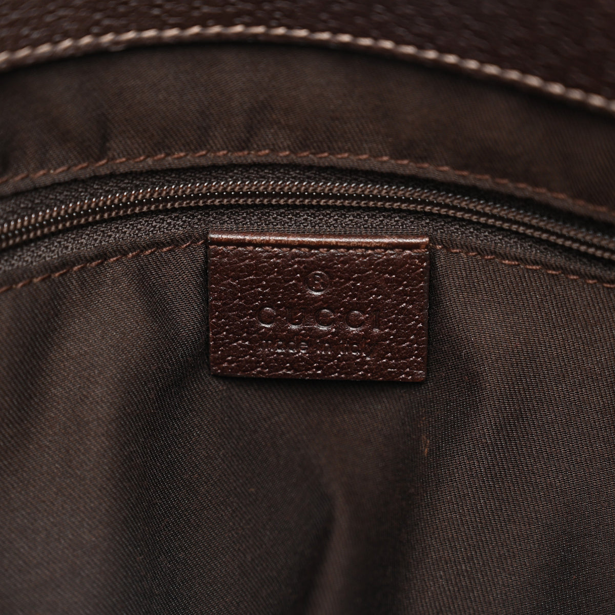 Monogram Medium Abbey Tote  Brown