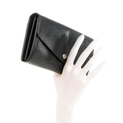Louis Vuitton Epi Sarah Wallet NM Black 2 of 7