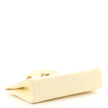 Chanel Lambskin Quilted Evening By The Sea Clutch White 4 of 12
