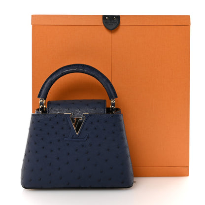 Louis Vuitton Ostrich Capucines Mini Indigo 10 of 10