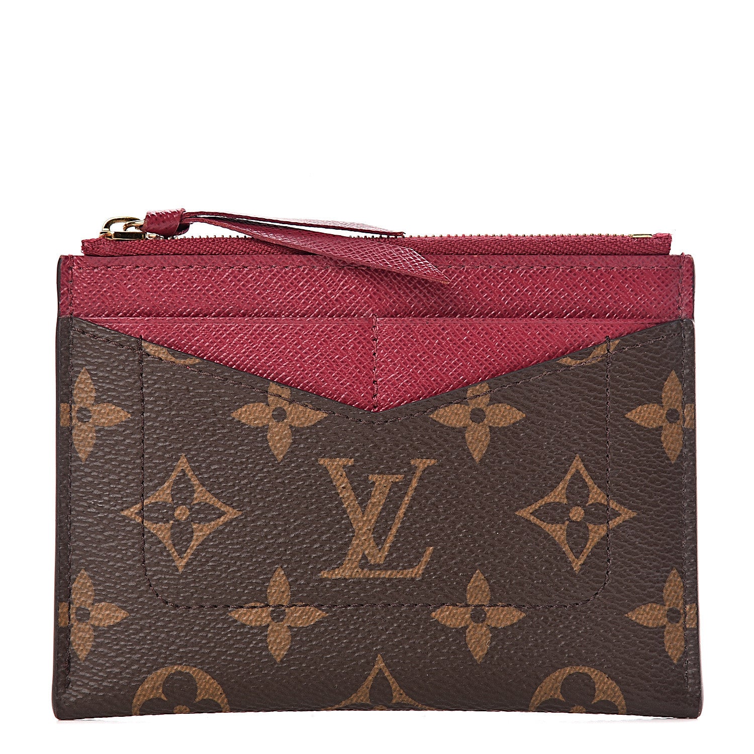 Louis Vuitton Monogram Zipped Card Holder Fuchsia 1 of 8