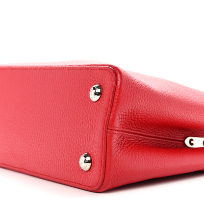 Louis Vuitton Taurillon Capucines PM Rubis 9 of 12