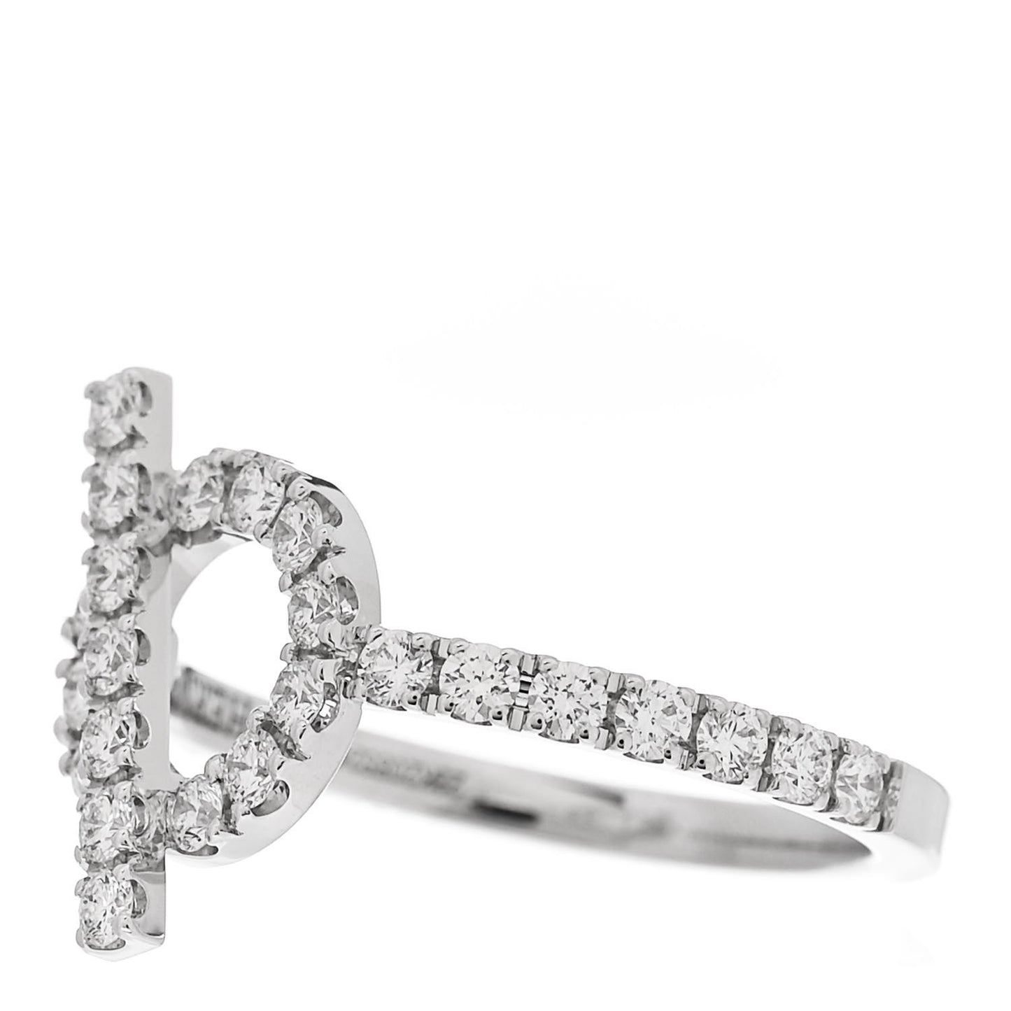 18K White Gold Diamond Finesse Ring 55 7.25