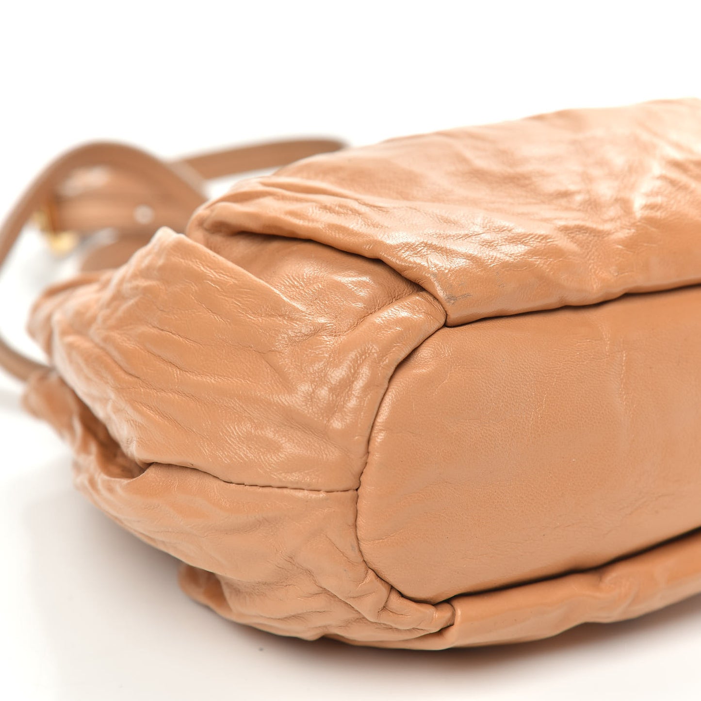Nappa Gaufre Crossbody Cuoio