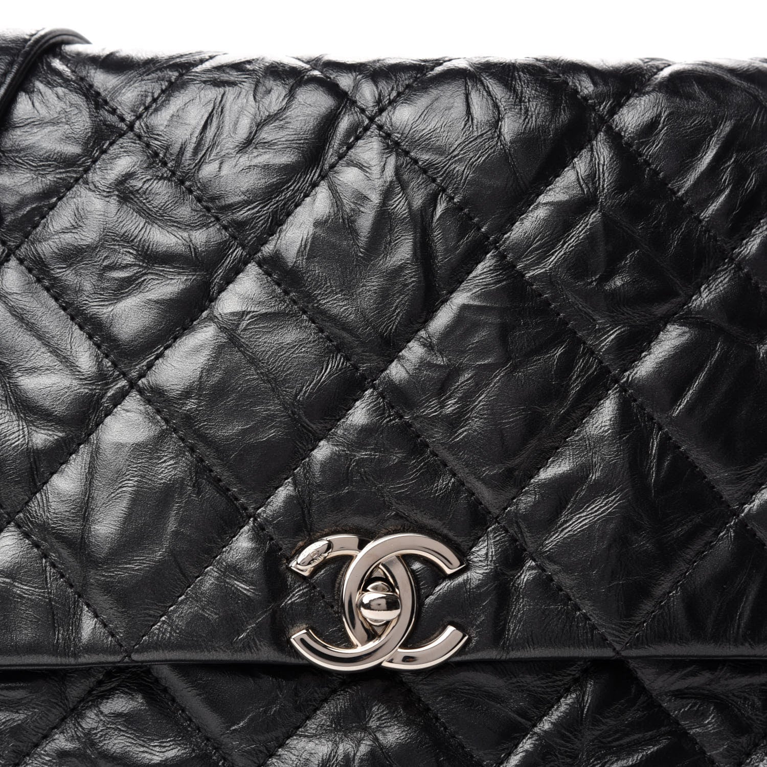 Chanel Crackled Aged Calfskin Big Bang Flap Black 10 of 10