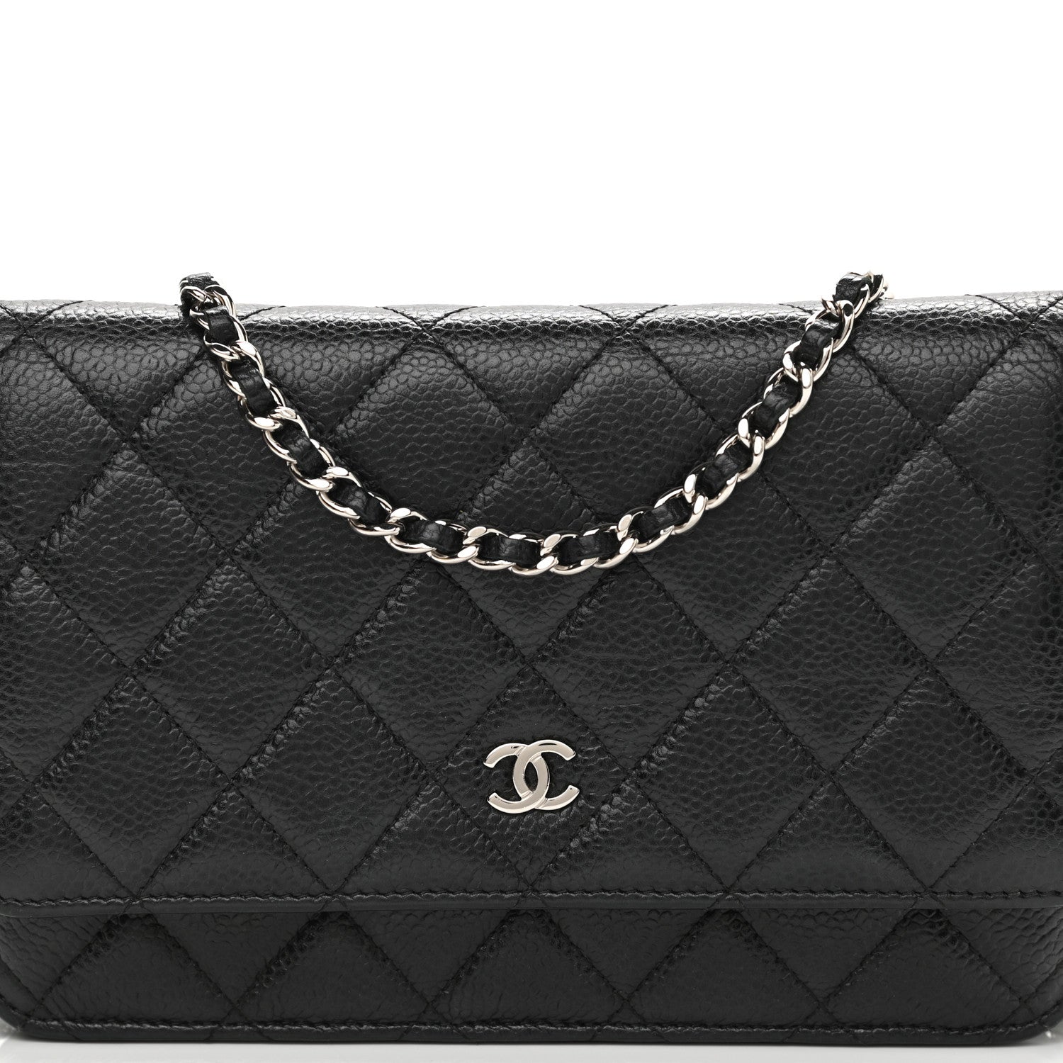 Chanel Caviar Quilted Wallet On Chain WOC Black 9 of 13