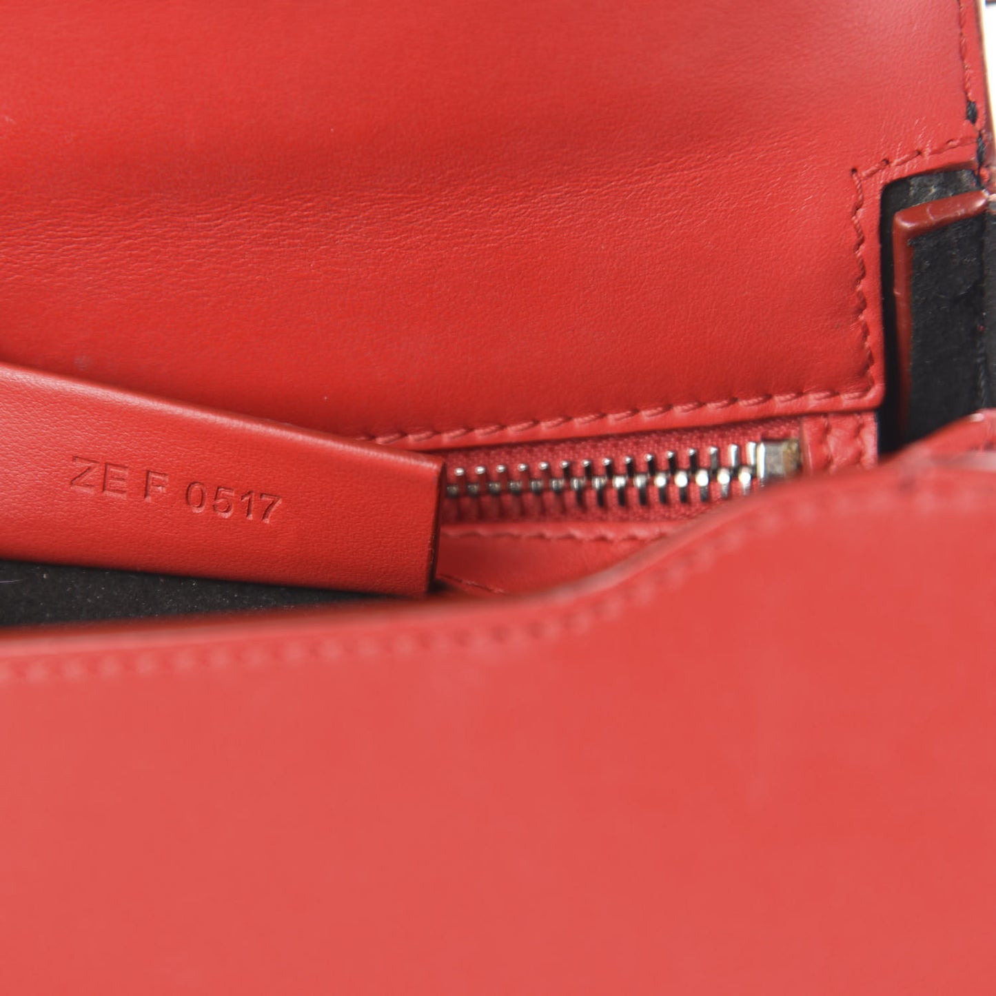 Calfskin Mini Pandora Box Logo Strap Crossbody Bag Red