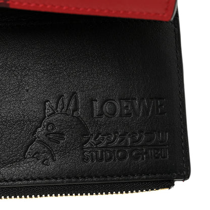 Loewe X SPIRITED AWAY Calfskin No Face Small Vertical Wallet Red 6 of 9