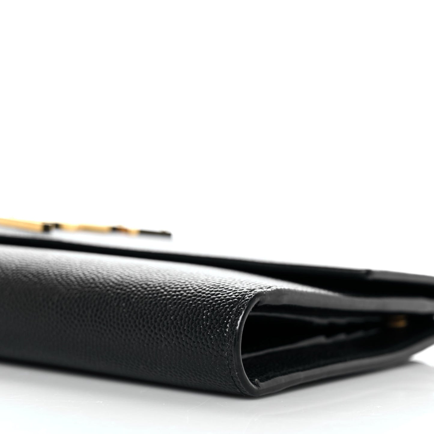 Grain De Poudre Embossed Monogram Uptown Large Wallet Black