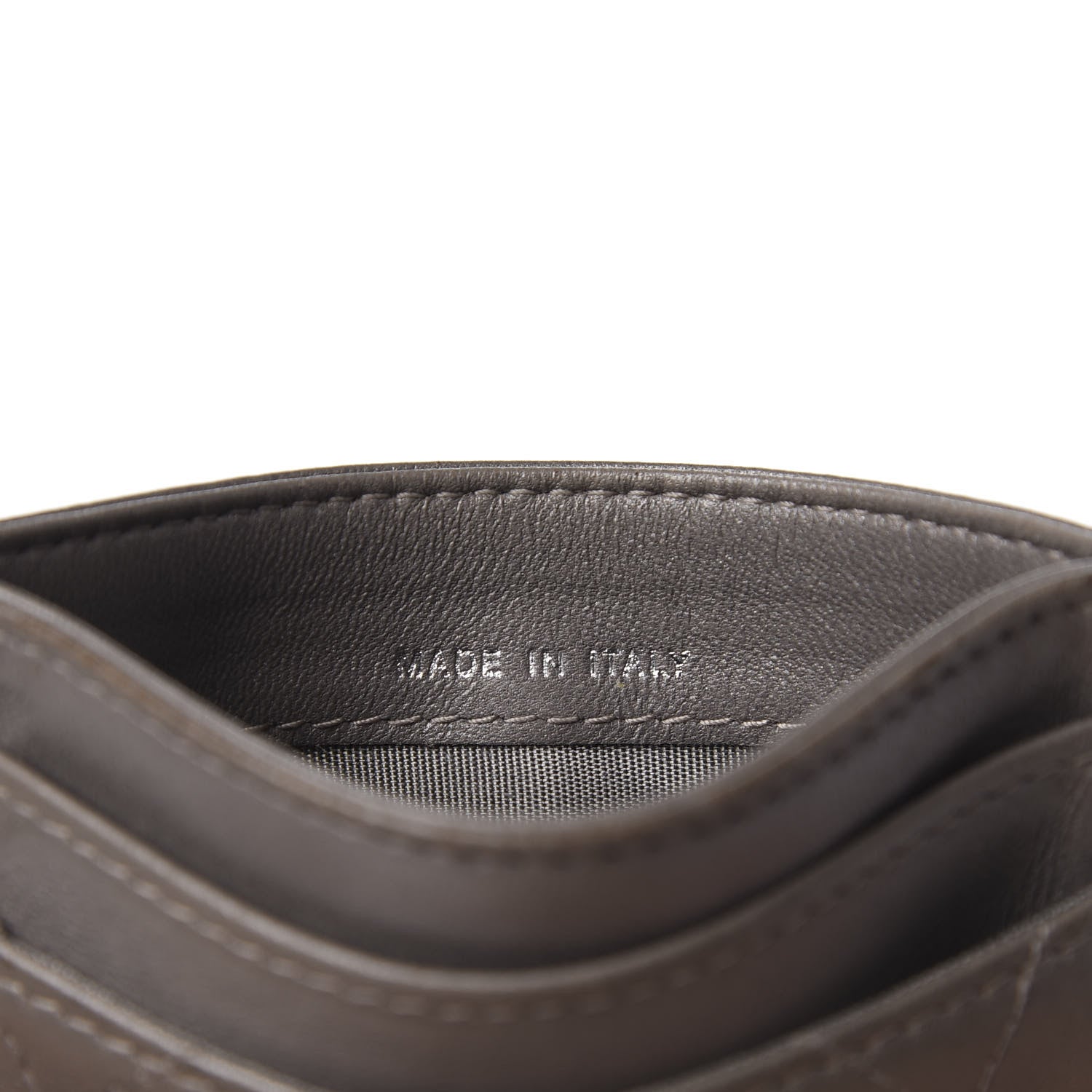 Chanel Lambskin Quilted CC Card Holder Dark Grey 7 of 13