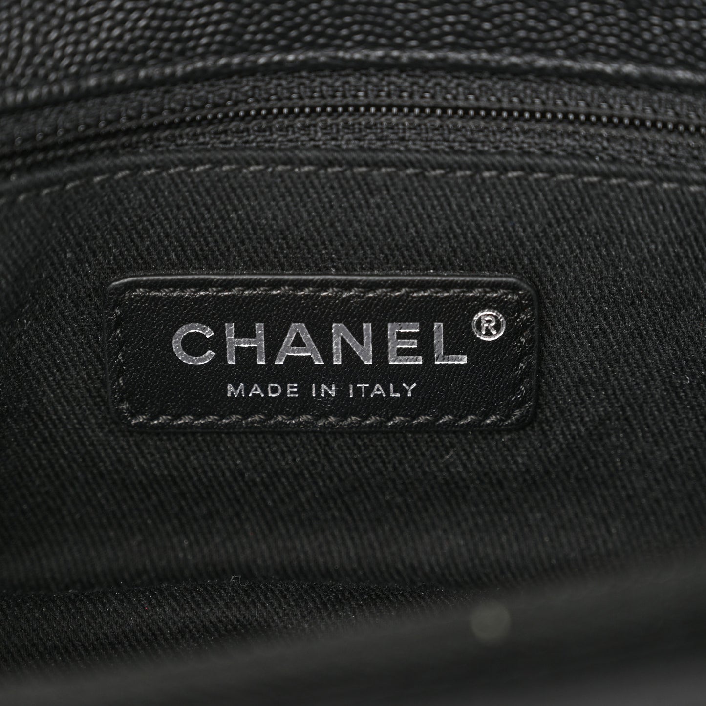 Caviar Chevron Quilted Small Coco Handle Flap So Black