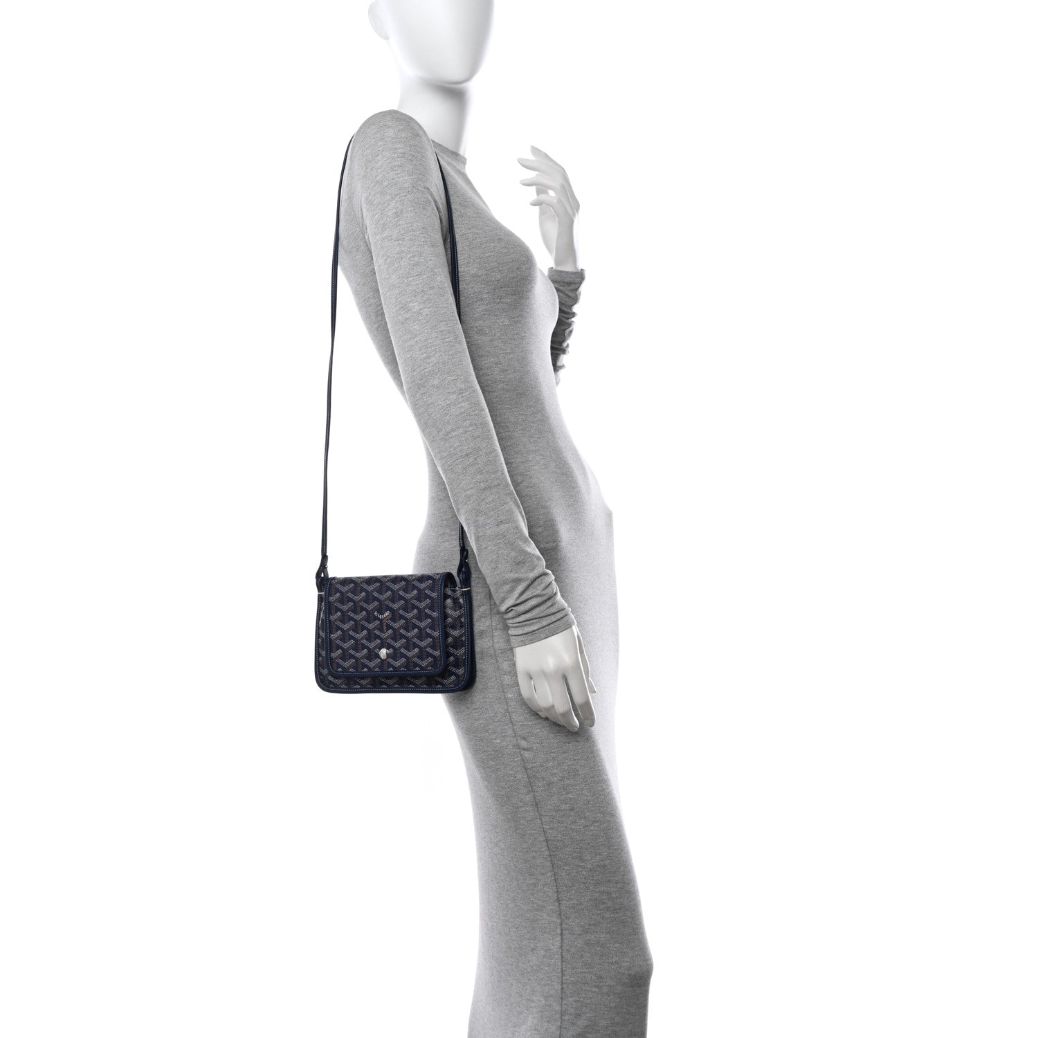 Goyard Goyardine Plumet Wallet Clutch Navy 2 of 10