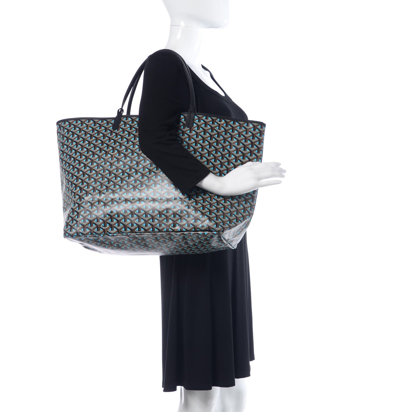 Goyardine Saint Louis Claire Voie GM Black Blue