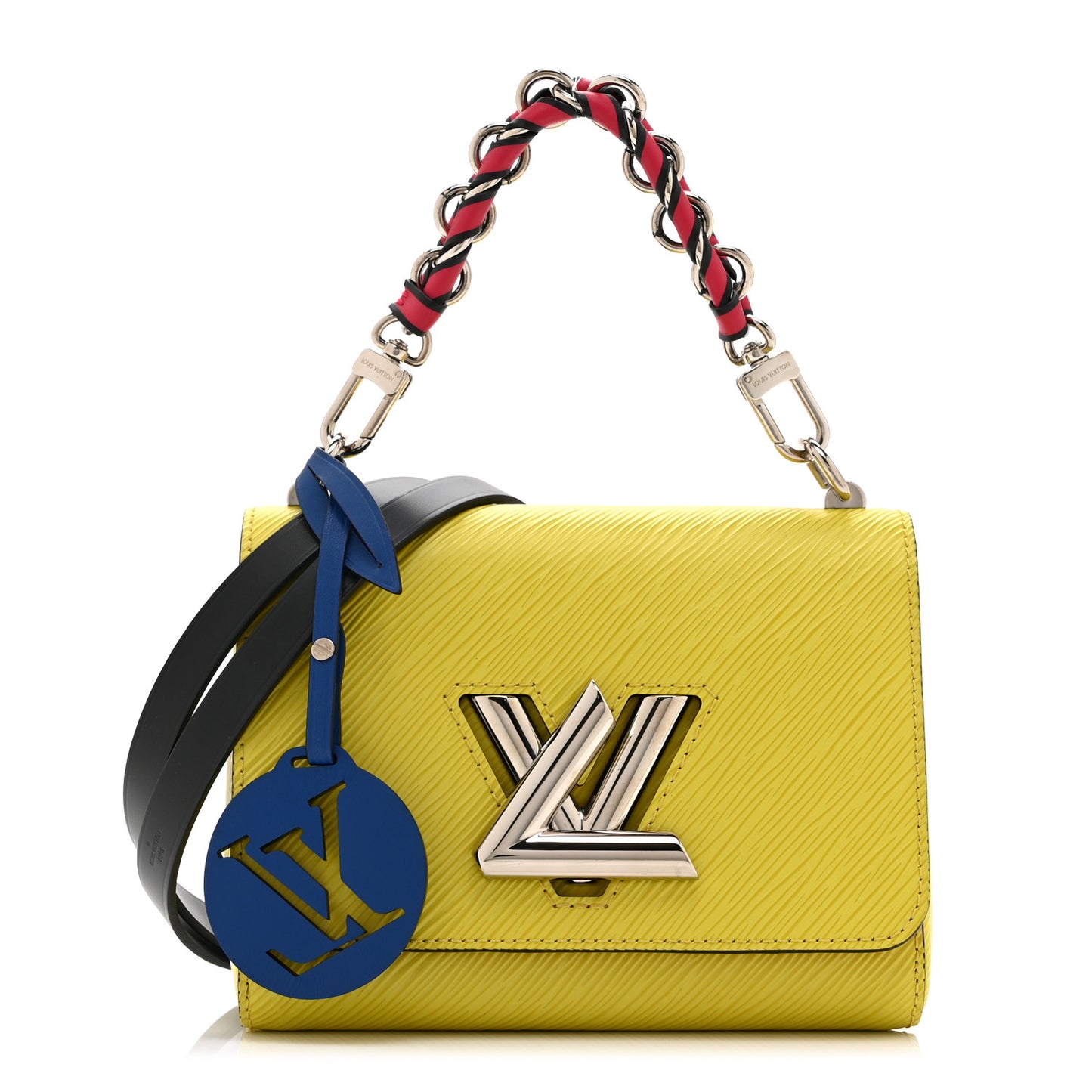 Epi Twist Braided Strap Shoulder Bag PM Vert Acide