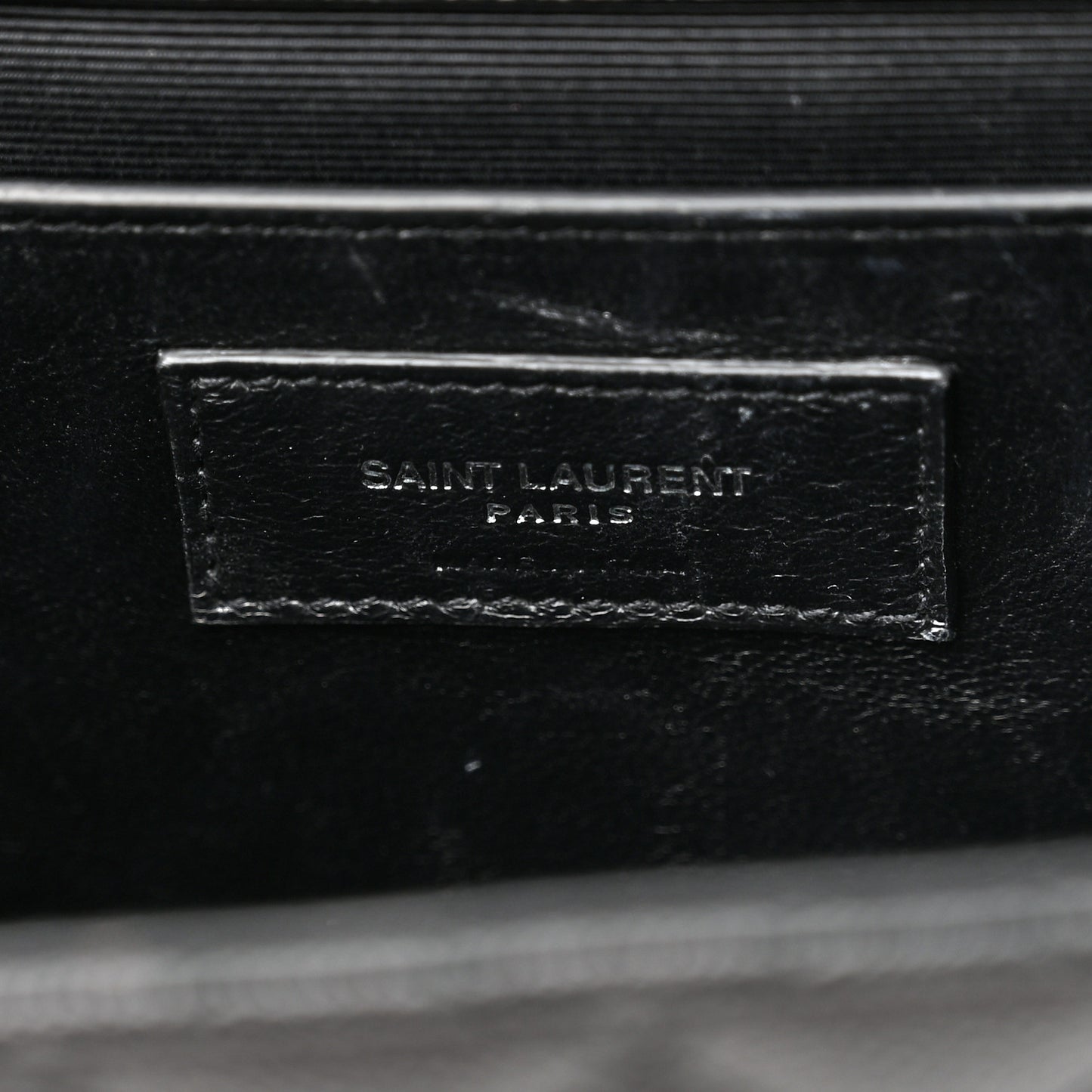 Grain De Poudre Textured Mixed Matelasse Triquilt Medium Monogram Satchel Black