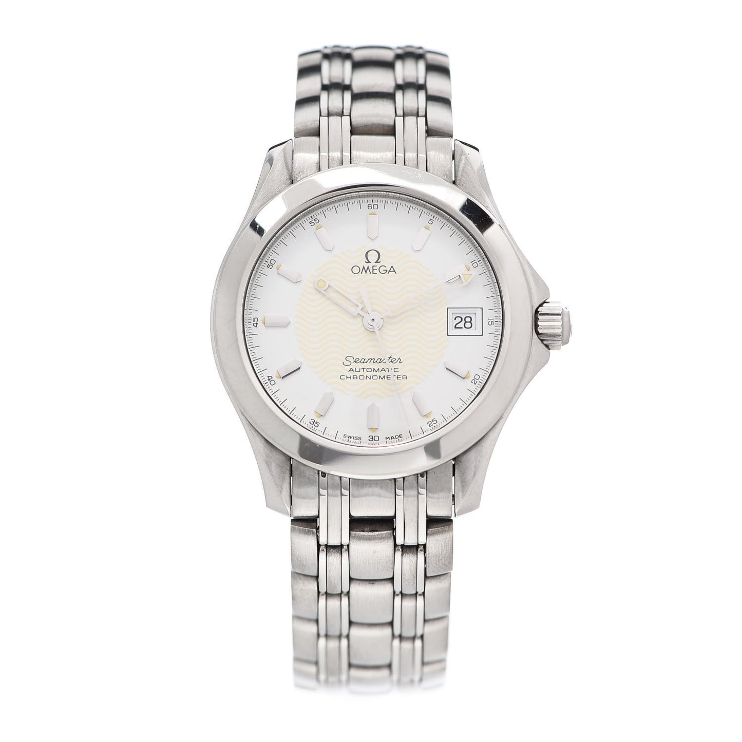 Stainless Steel 36mm Seamaster Automatic Watch White 368.1501