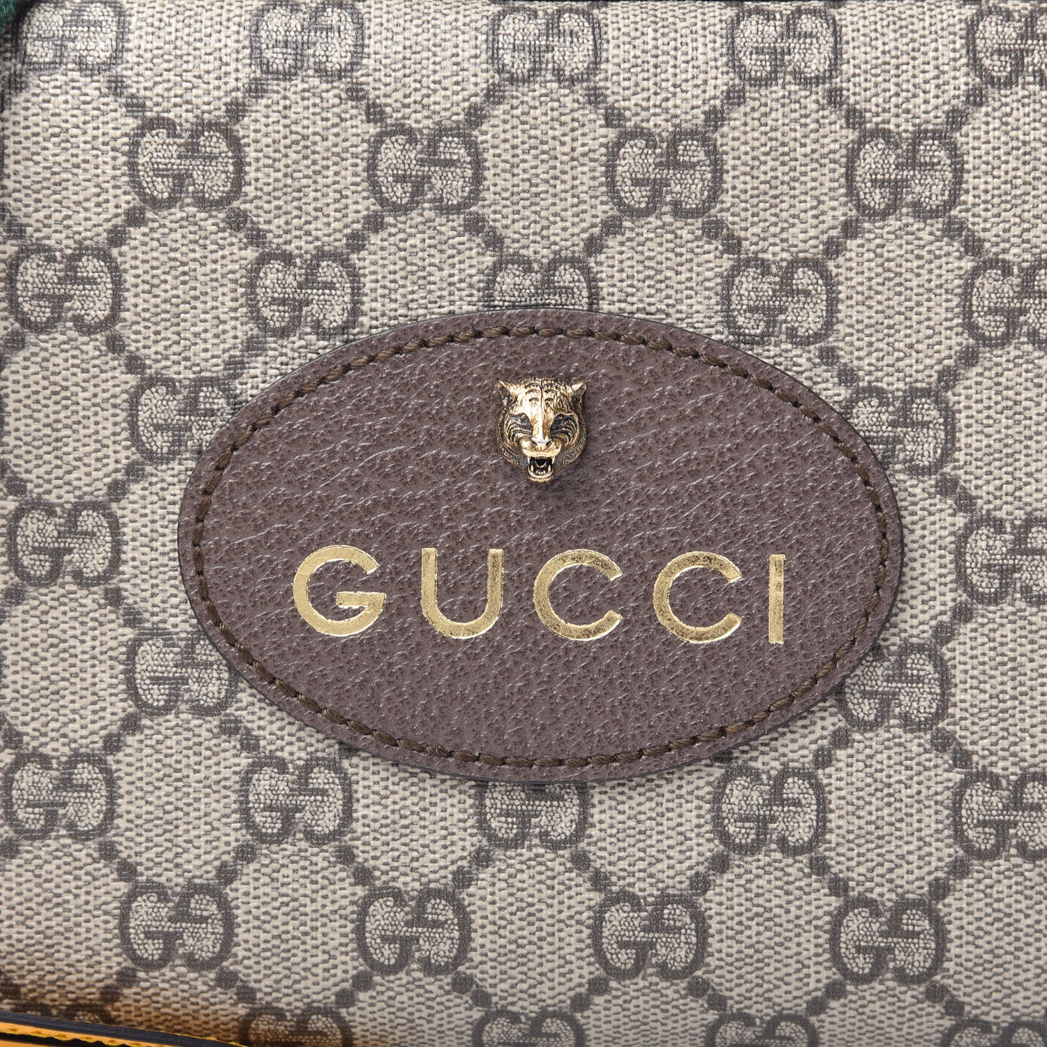 Gucci GG Supreme Monogram Web Neo Vintage Shoulder Bag Beige New Acero Crop 8 of 11