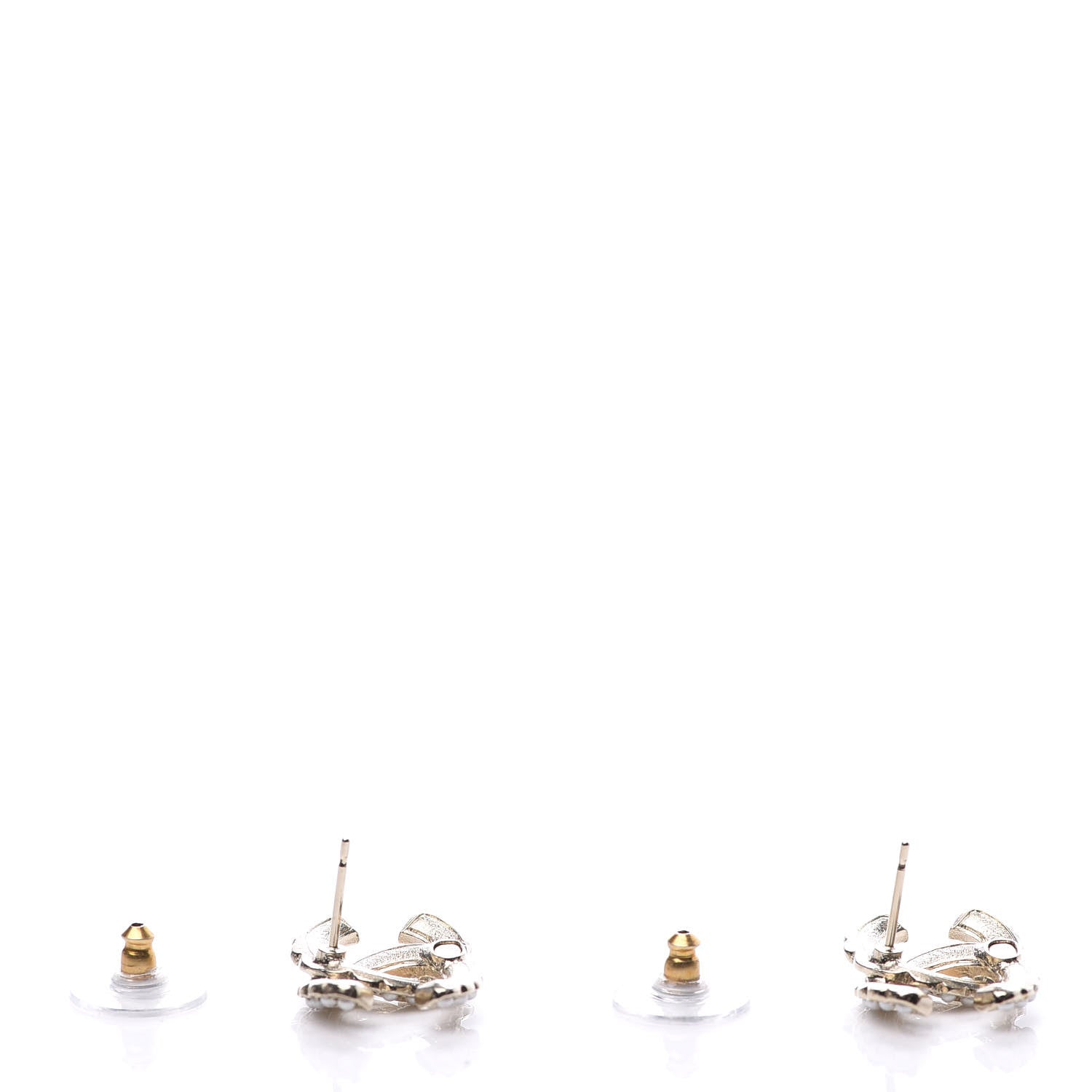 Chanel Pearl Queen of France CC Earrings Gold 3 of 5