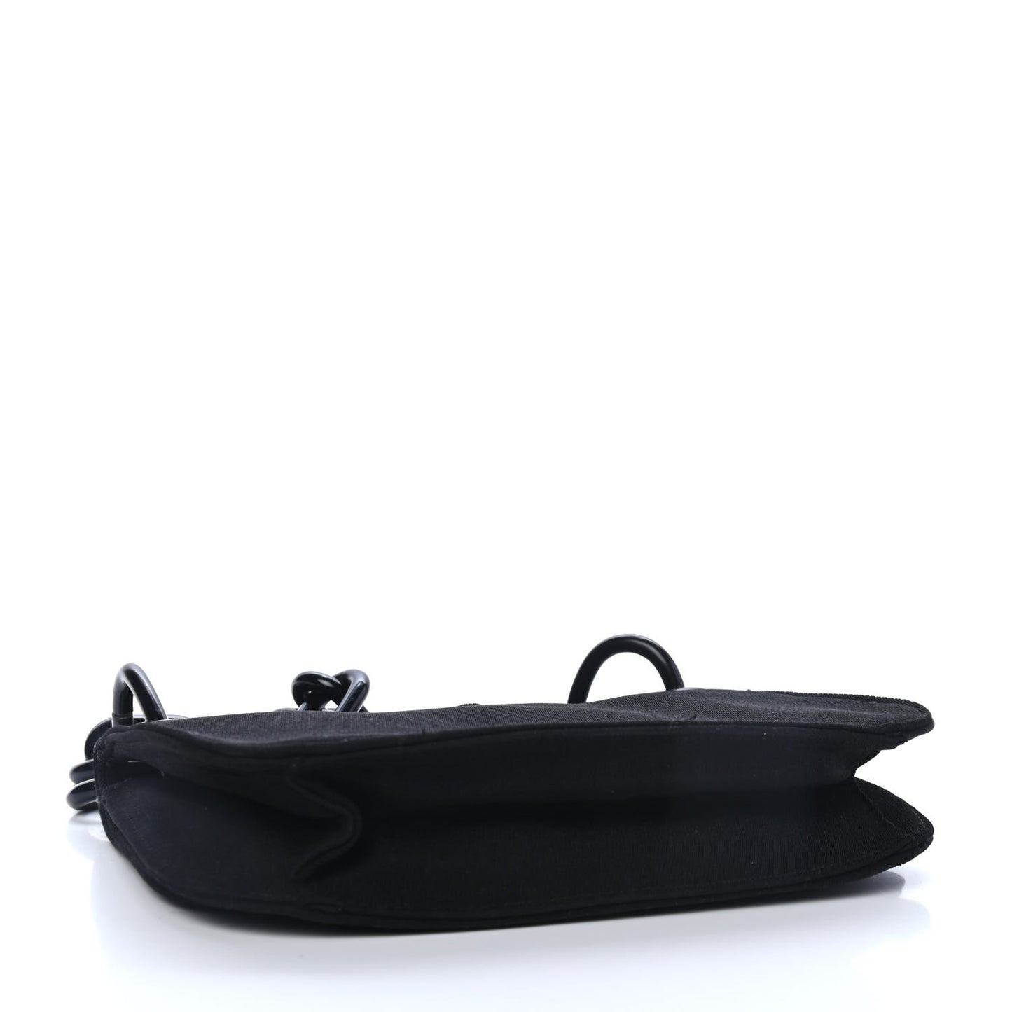 Tessuto Nylon Swing Chain Shoulder Bag Black