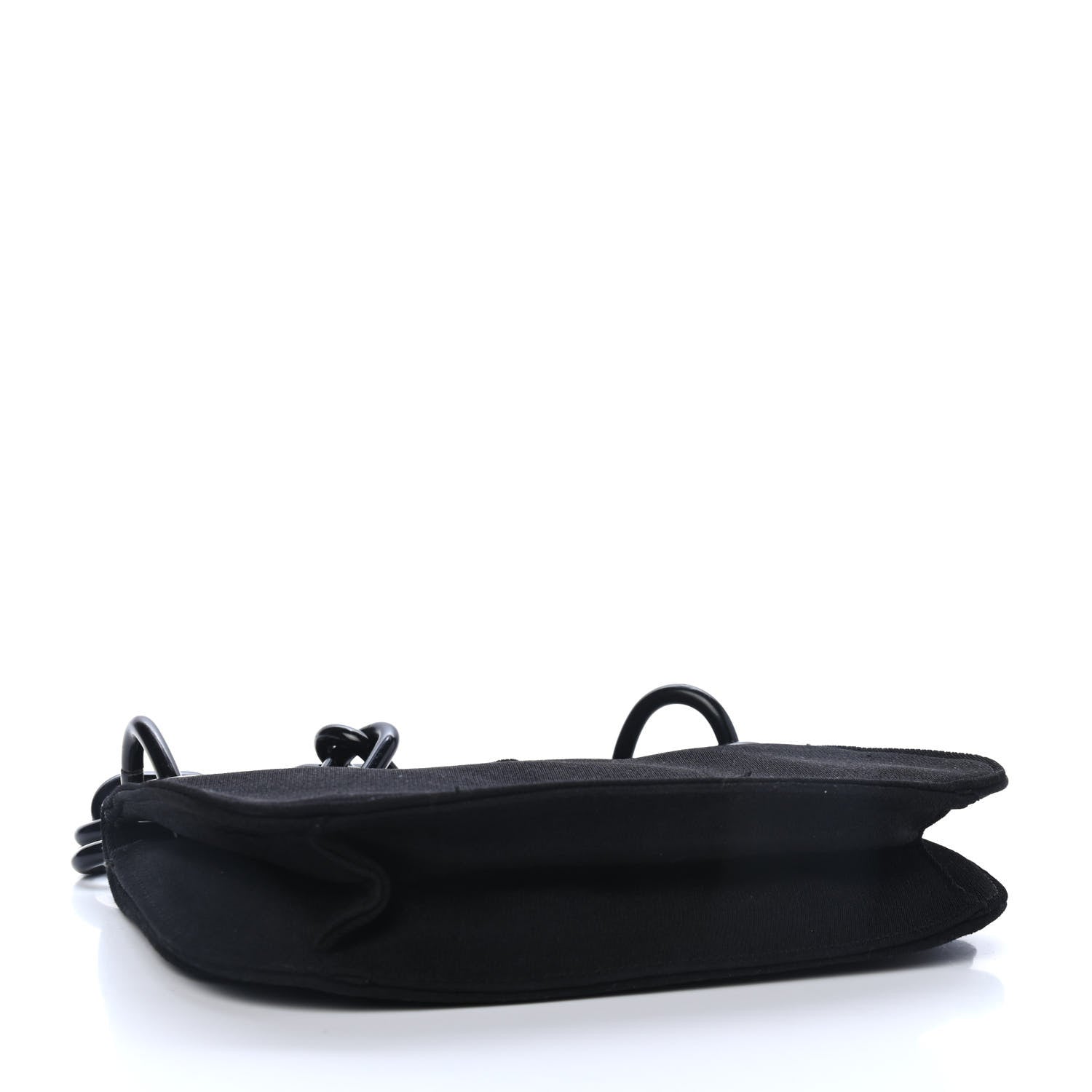 Prada Tessuto Nylon Swing Chain Shoulder Bag Black 4 of 5