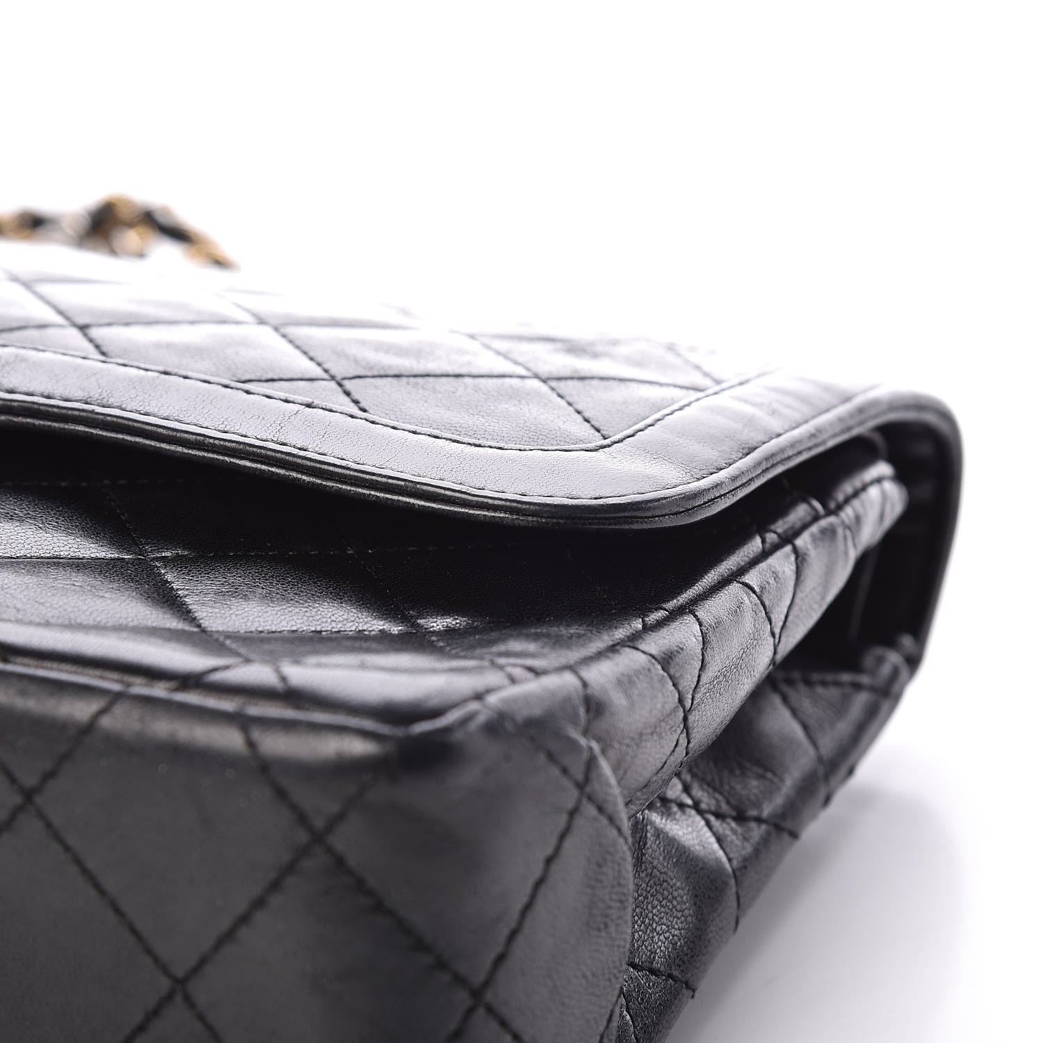 Chanel Lambskin Quilted Medium Double Flap Black 19 of 20