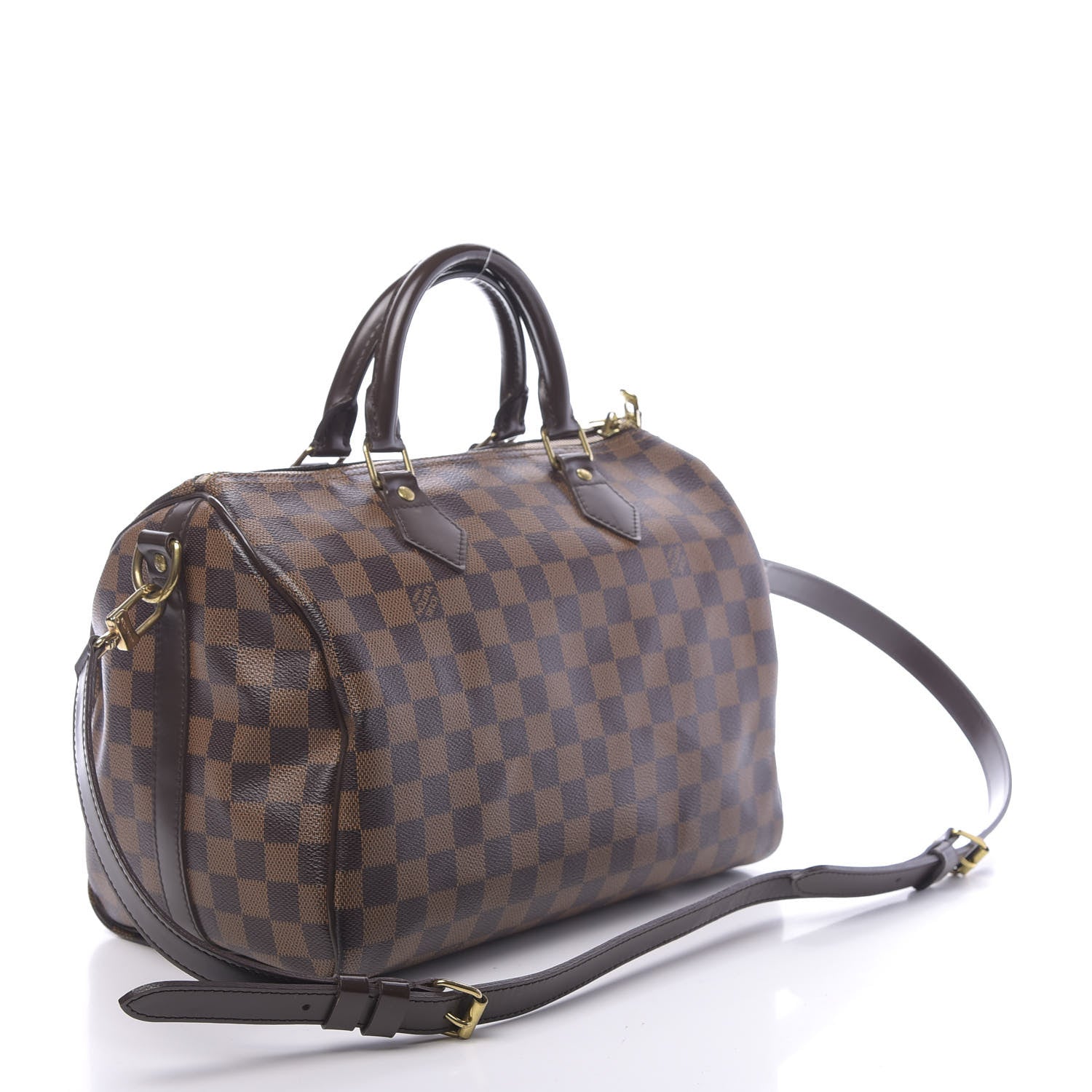 Louis Vuitton Damier Ebene Speedy Bandouliere 30 3 of 10