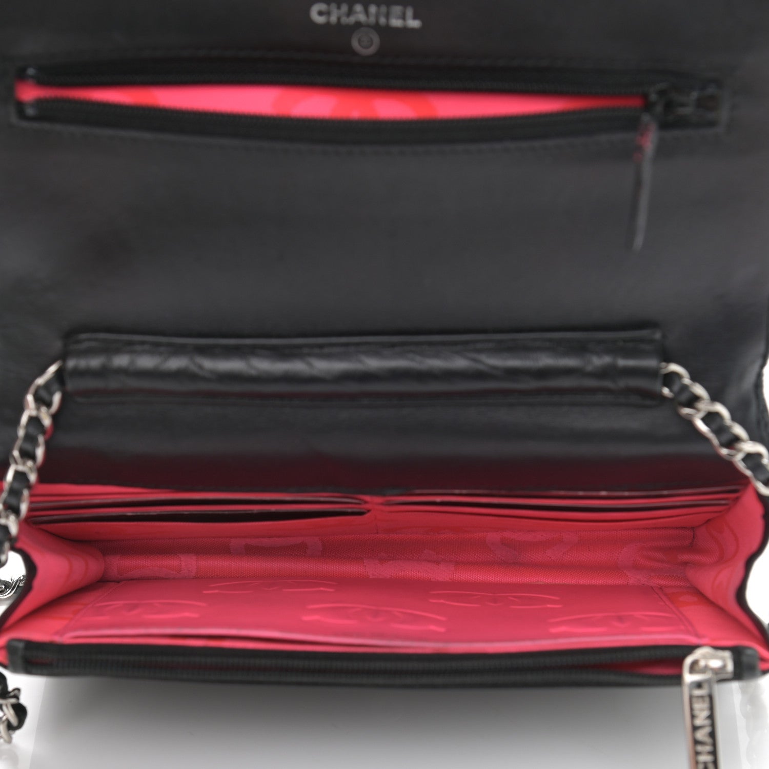 Chanel Calfskin Quilted Cambon Wallet On Chain WOC Black 5 of 19