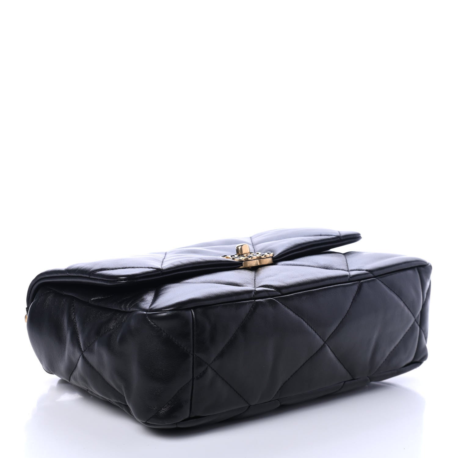 Chanel Lambskin Quilted Large Chanel 19 Flap Black 3 of 4