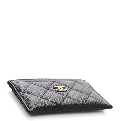 Chanel Caviar Quilted Card Holder Black 5 of 10