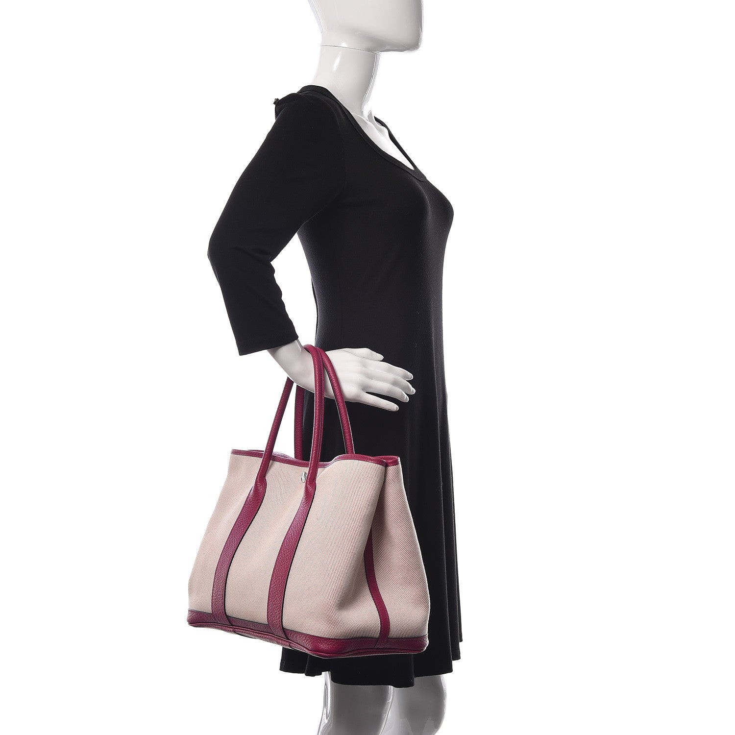 Hermes Toile Negonda Garden Party Tote 36 MM Rose Pourpre 2 of 14
