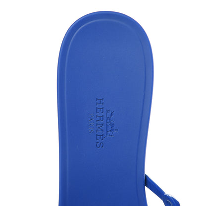 Hermes Rubber Chaine d'Ancre Rivage Sandals 39 Bleu Smalt 6 of 8