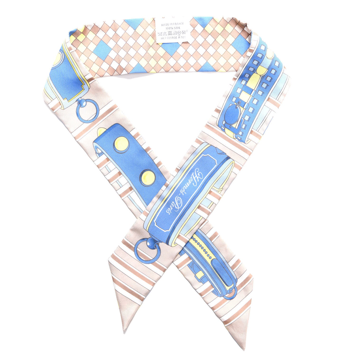 Hermes Silk Colliers De Chiens Remix Twilly 1 of 3